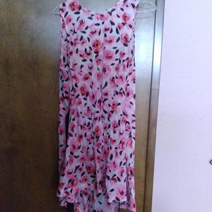 Cute Kate Spade floral dress with black tie back.  Size small.